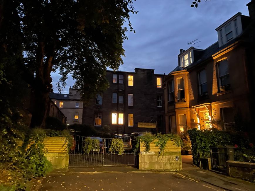 Evening at Albyn Townhouse, Edinburgh