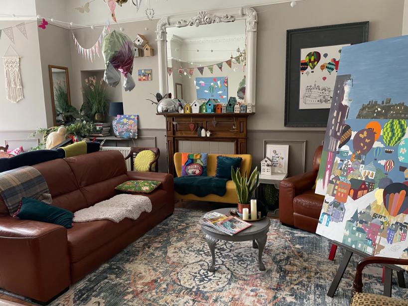 Lounge at Albyn Townhouse, Edinburgh